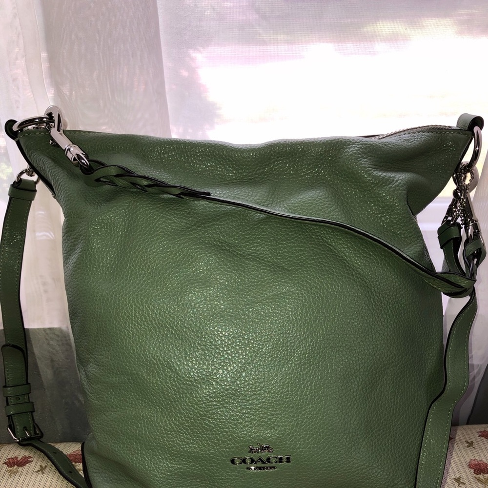 Green Coach bag